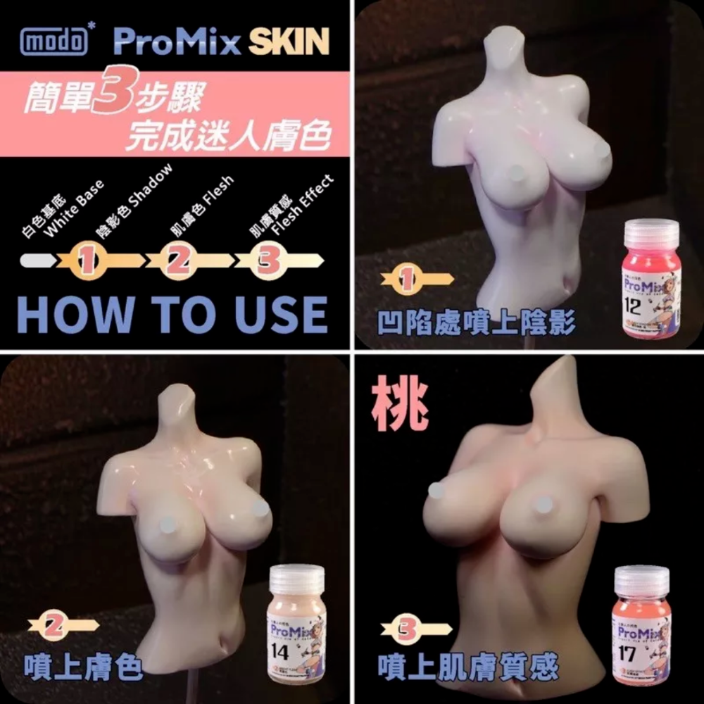 (Pandainn) 摩多 modo  膚色套組4入  M211 M212 M214 M217 模型漆 摩多製造所-細節圖4