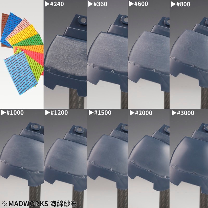 (Pandainn) Madworks 海綿砂布 全系列 海綿砂紙 240 360 600 800 1000 mad-細節圖2