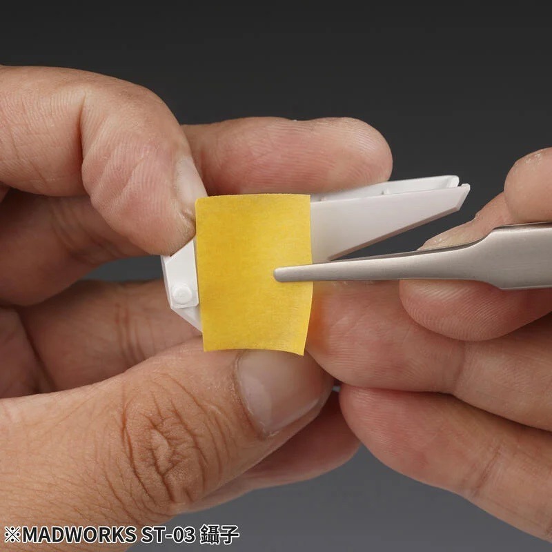 (Pandainn)現貨 Madworks ST01 ST02 ST03 鑷子 彎頭 尖頭 圓頭 mad 模型工具-細節圖5