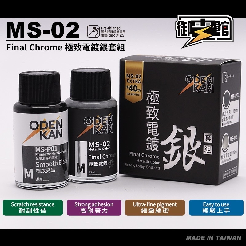 [Pandainn] 御電館 MS02 極致電鍍銀 套組 電鍍銀 極致亮黑 MS-02 MSP01-細節圖3