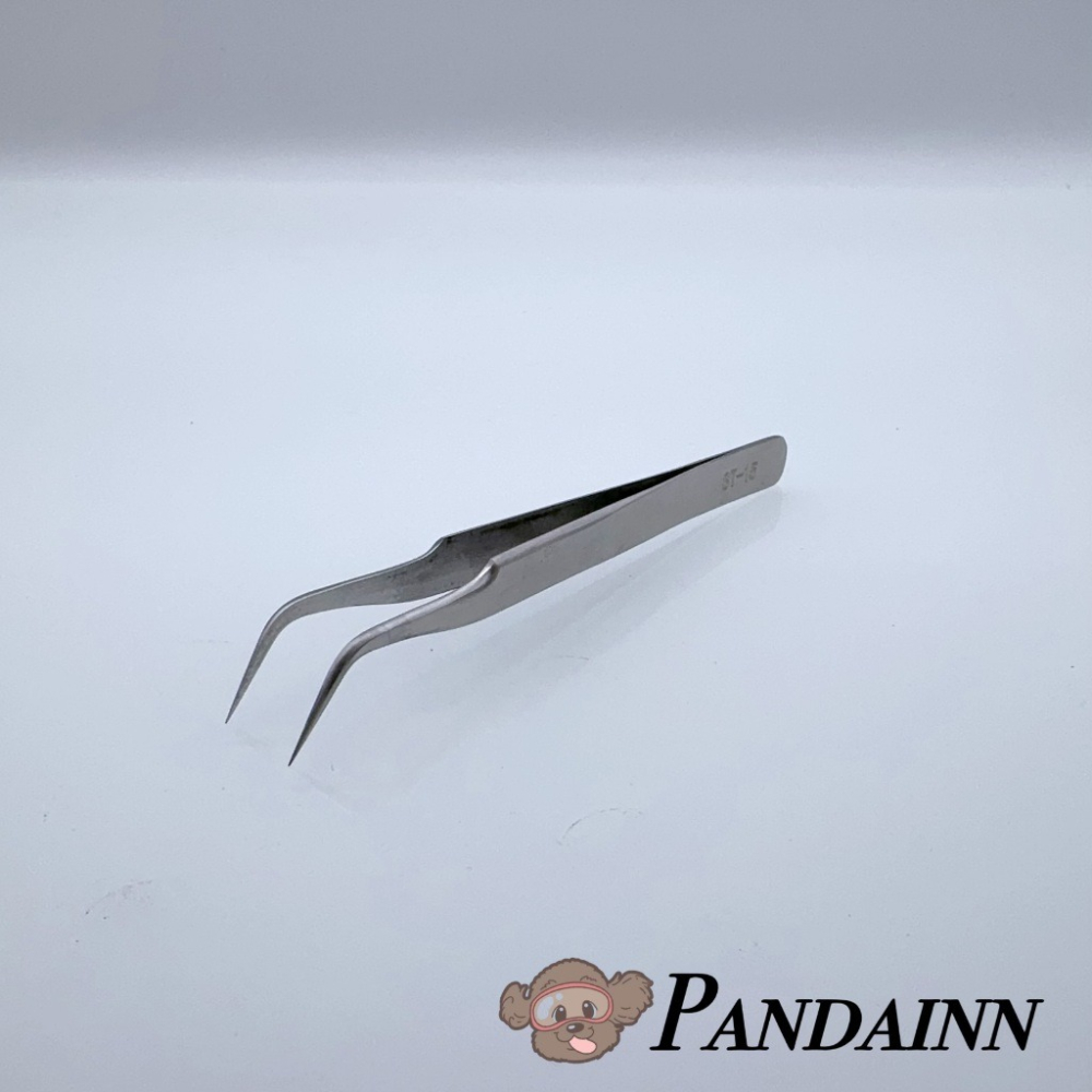 (Pandainn)現貨 模型用 鑷子 夾子 尖頭 彎頭 圓頭 模型 噴漆 水貼 模型工具-細節圖2