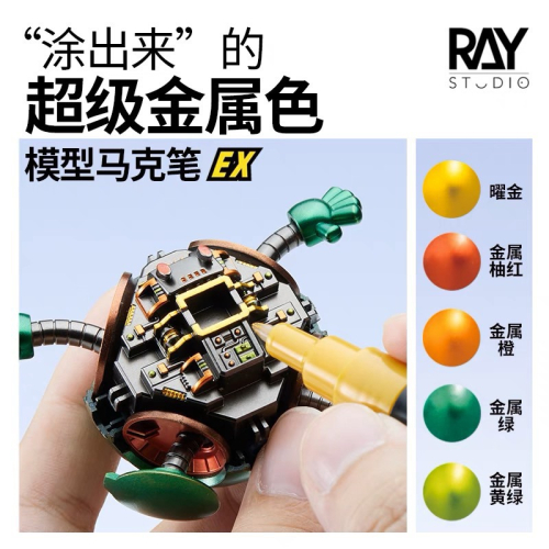 [Pandainn] RAY的模型世界 超級金屬色 麥克筆 EX鋼彈模型 塗裝彩色上色工具