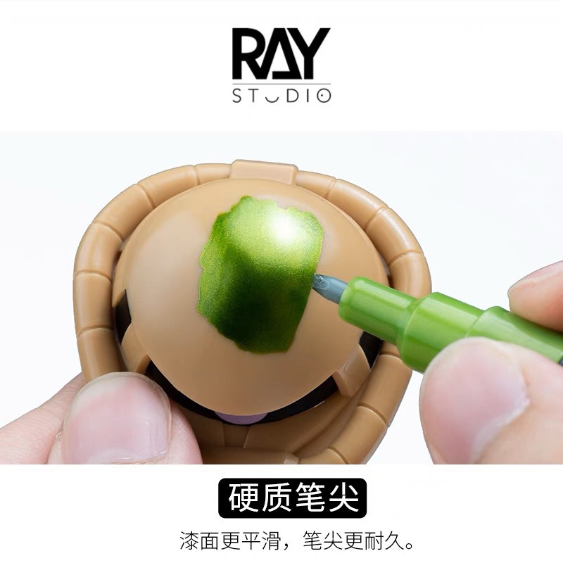 [Pandainn] RAY的模型世界 超級金屬色 麥克筆 EX鋼彈模型 塗裝彩色上色工具-細節圖3