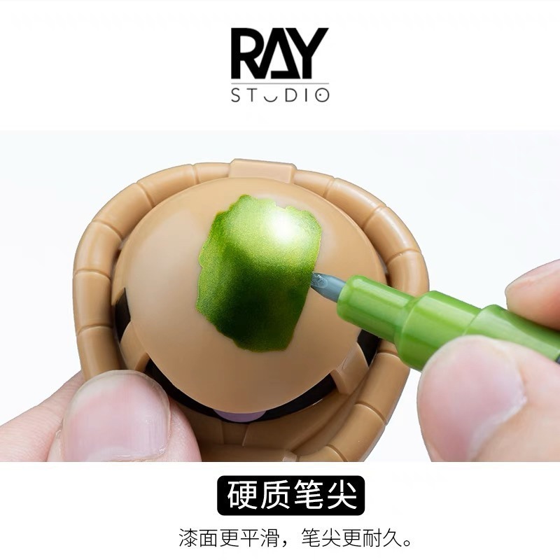 (Pandainn) Ray的模型世界 超級金屬色 麥克筆 馬克筆 EX鋼彈模型 塗裝彩色上色工具 ray-細節圖3