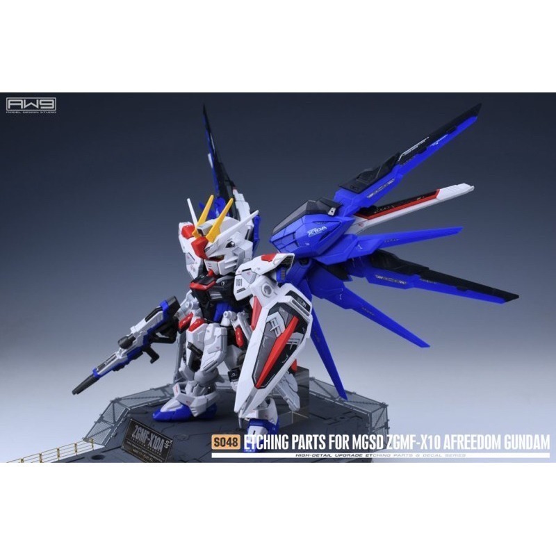 (Pandainn)現貨非模型 鋼魂 AW9 S48 MGSD 自由鋼彈 專用蝕刻片 附水貼 S048 模型工具-細節圖2