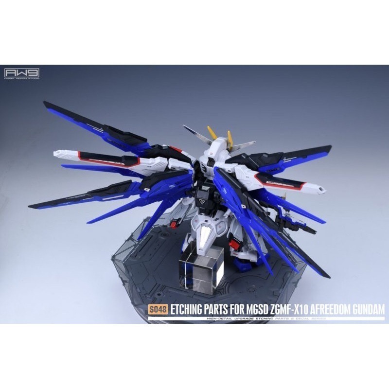 (Pandainn)現貨非模型 鋼魂 AW9 S48 MGSD 自由鋼彈 專用蝕刻片 附水貼 S048 模型工具-細節圖3