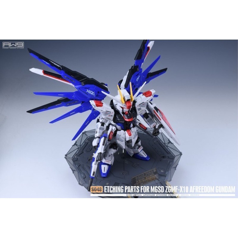 (Pandainn)現貨非模型 鋼魂 AW9 S48 MGSD 自由鋼彈 專用蝕刻片 附水貼 S048 模型工具-細節圖4