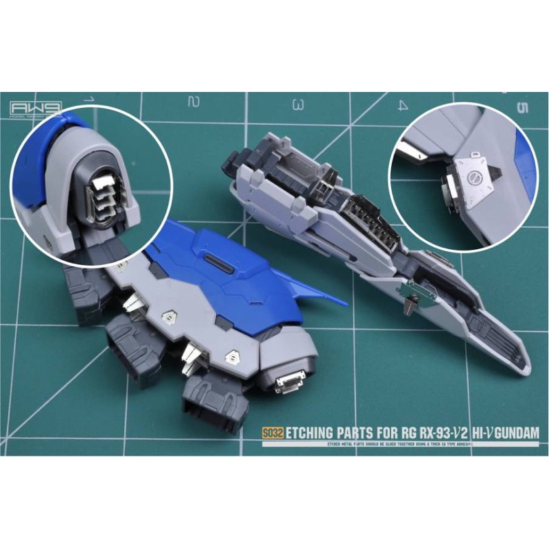 [Pandainn] 鋼魂 AW9 S032 1/144 RG RX-93 Hi-ν 海牛鋼彈 蝕刻片改造用套件 MAD-細節圖8