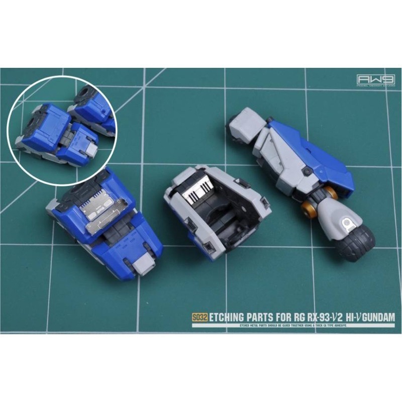 (Pandainn)非模型 鋼魂 AW9 S32 RG RX-93 Hi-ν 海牛鋼彈 蝕刻片改造用套件-細節圖3