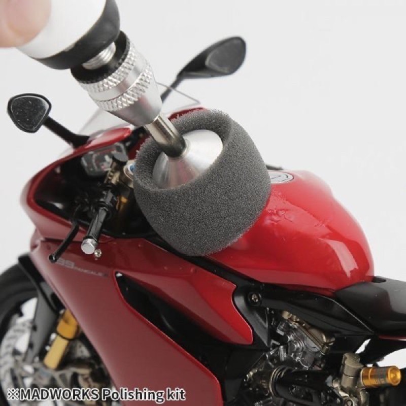 (Pandainn) Madworks 研磨膏 平目 研磨膏粗中細 拋光蠟 拋光海綿輪 研磨 拋光 mad 模型工具-細節圖4