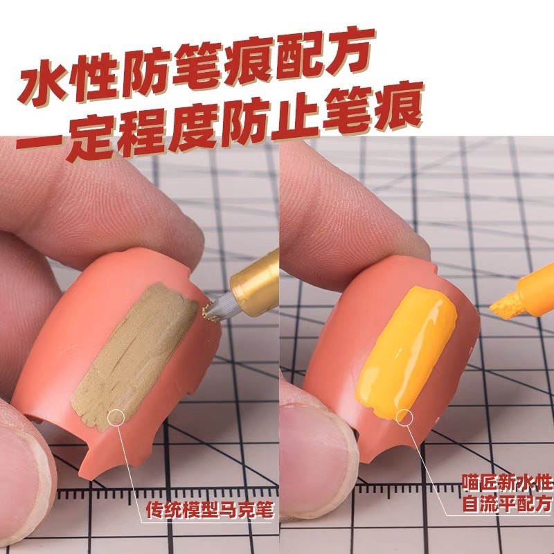 [Pandainn]現貨 喵匠HOBBY MIO 模型水性麥克筆 消光 基本色 環保無味 模型塗裝補色-細節圖3
