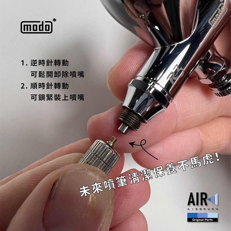 [Pandainn] 摩多 modo modo AIR   C299 三合一噴筆救援工具 R3 R5適用 清潔拆卸-細節圖3