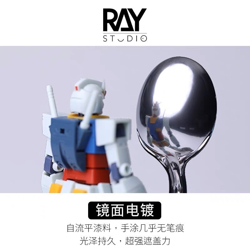 (Pandainn) Ray的模型世界 電鍍銀 金屬色鏡面 麥克筆 馬克筆 鋼彈 模型工具 ray-細節圖2