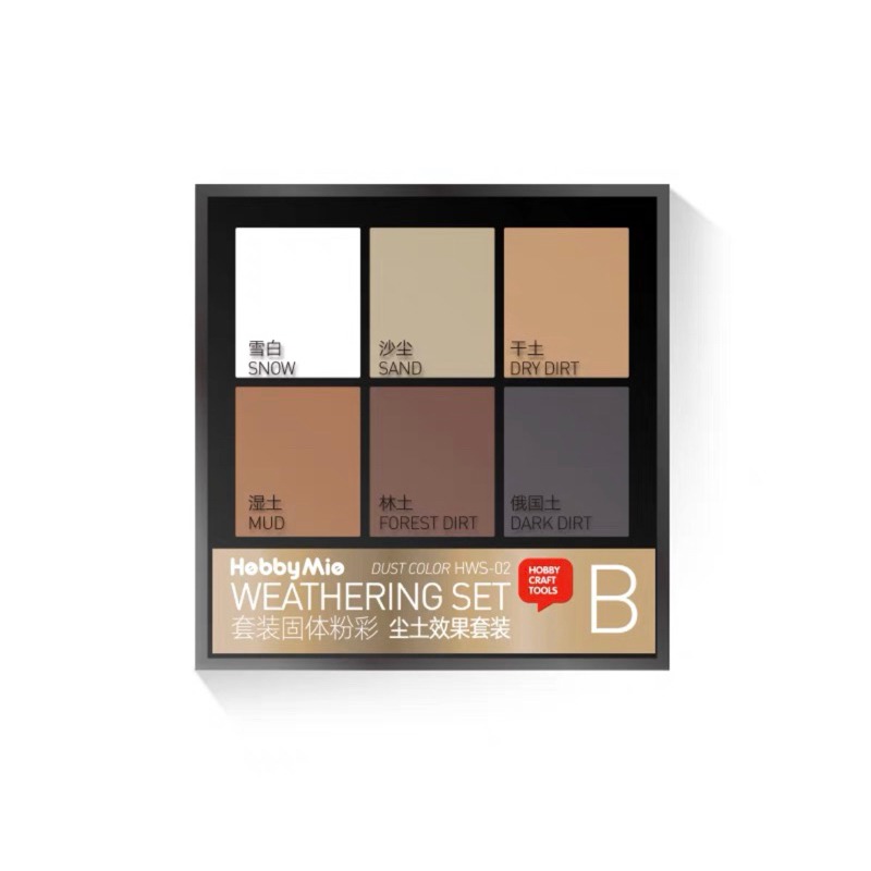 (PandInn) 喵匠 hobbymio 套装固體粉彩 機甲舊化灼燒 機娘上色-規格圖6