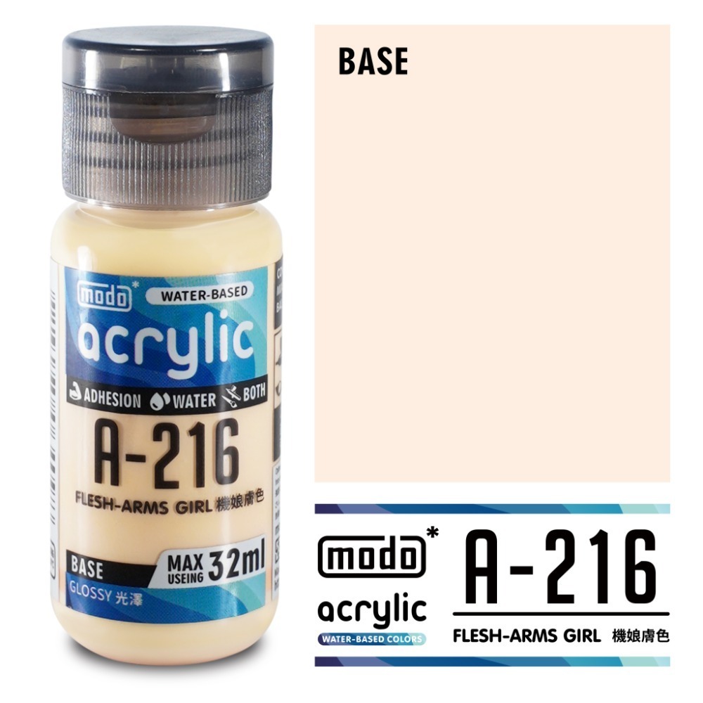 (Pandainn) 摩多 modo A216 機娘膚色 水性漆 摩多水漆 模型漆-規格圖4