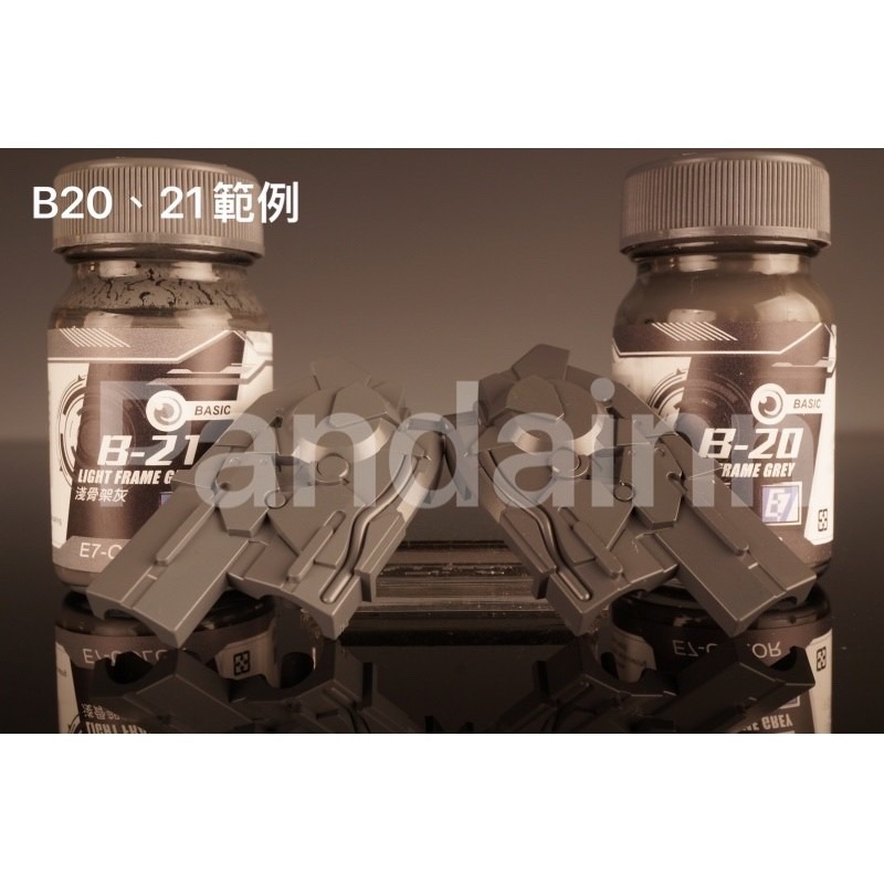 (Pandainn) E7 E7模型漆  B系列基本色 噴漆 午夜藍 骨架灰 機械白 模型漆 B19 硝基漆 模型專用-細節圖8