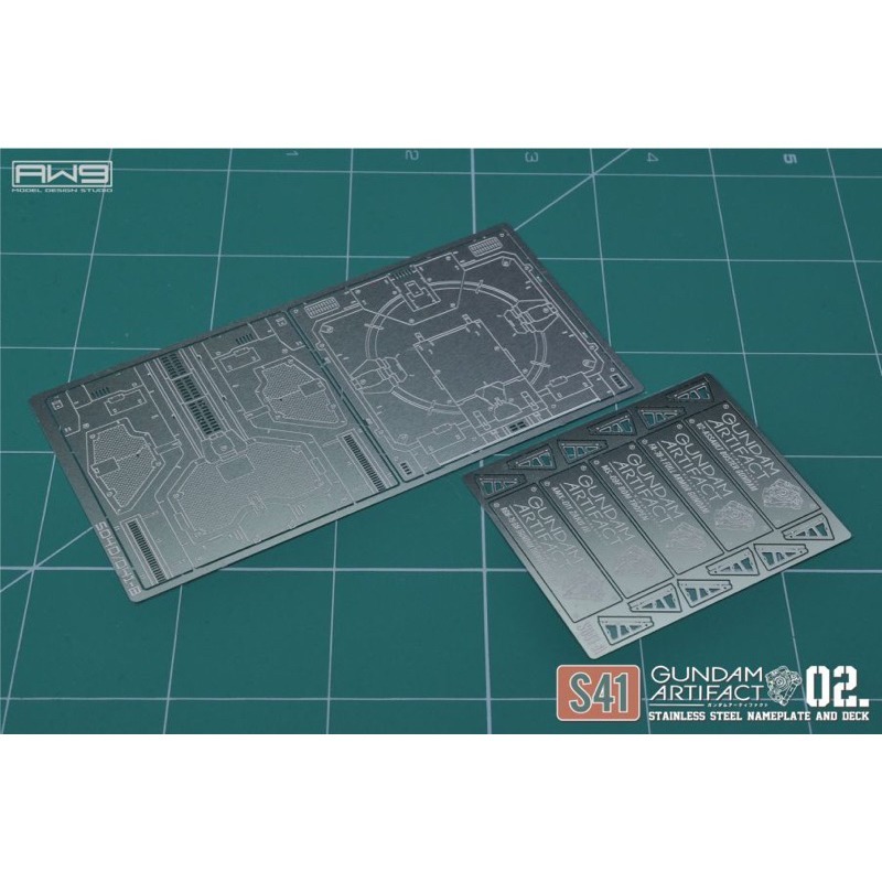 [Pandainn]現貨 鋼魂 AW9 S41 鋼彈盒玩 ARTIFACT 02蝕刻片地台與金屬銘板 mad-細節圖2