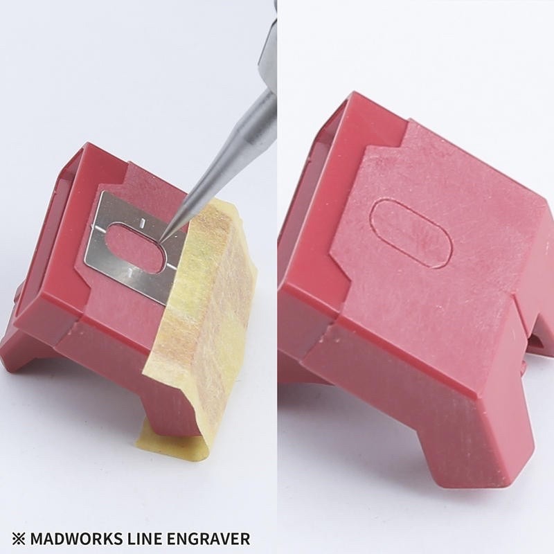 (Pandainn) Madworks TS000 精密鎢鋼模型用刻線針 刻線針 尖端 0.03mm mad 模型工具-細節圖4
