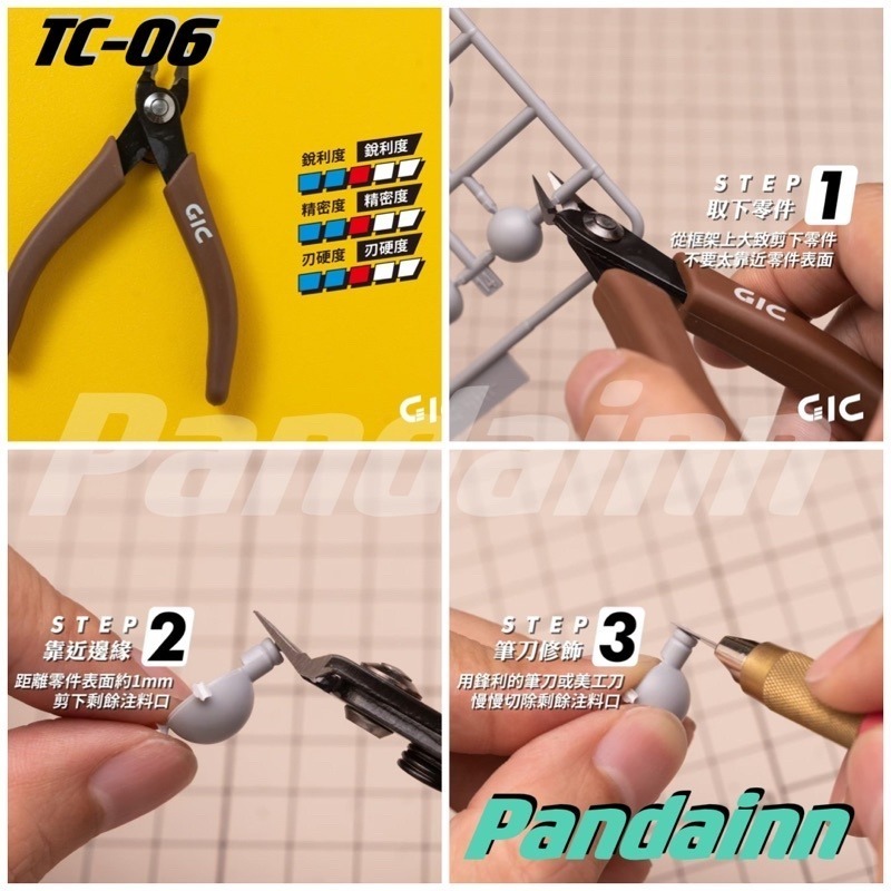 [Pandainn]現貨 GIC 單刃斜口鉗 斜口鉗 TC02  TC06 TC08 TC09 TC10 TC21-細節圖3
