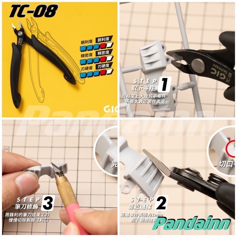[Pandainn]現貨 GIC 單刃斜口鉗 斜口鉗 TC02  TC06 TC08 TC09 TC10 TC21-細節圖4