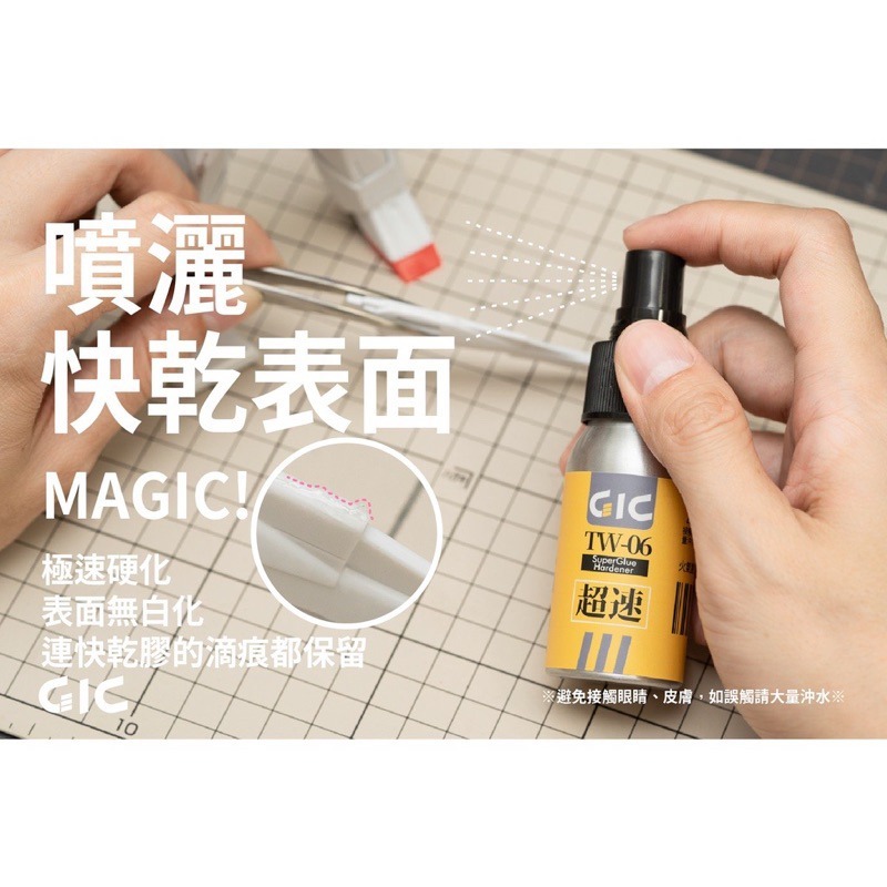(Pandainn) GiC TW06 瞬間膠催化劑   TW07 瞬間膠軟化劑 模型用耗材 模型專用-細節圖3