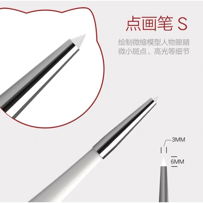 (Pandainn) 喵匠  hobbymio 模型 上色筆 面相筆 筆塗 上色 模型工具-規格圖7