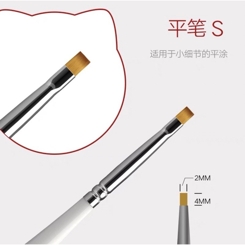 (Pandainn) 喵匠  hobbymio 模型 上色筆 面相筆 筆塗 上色 模型工具-規格圖7