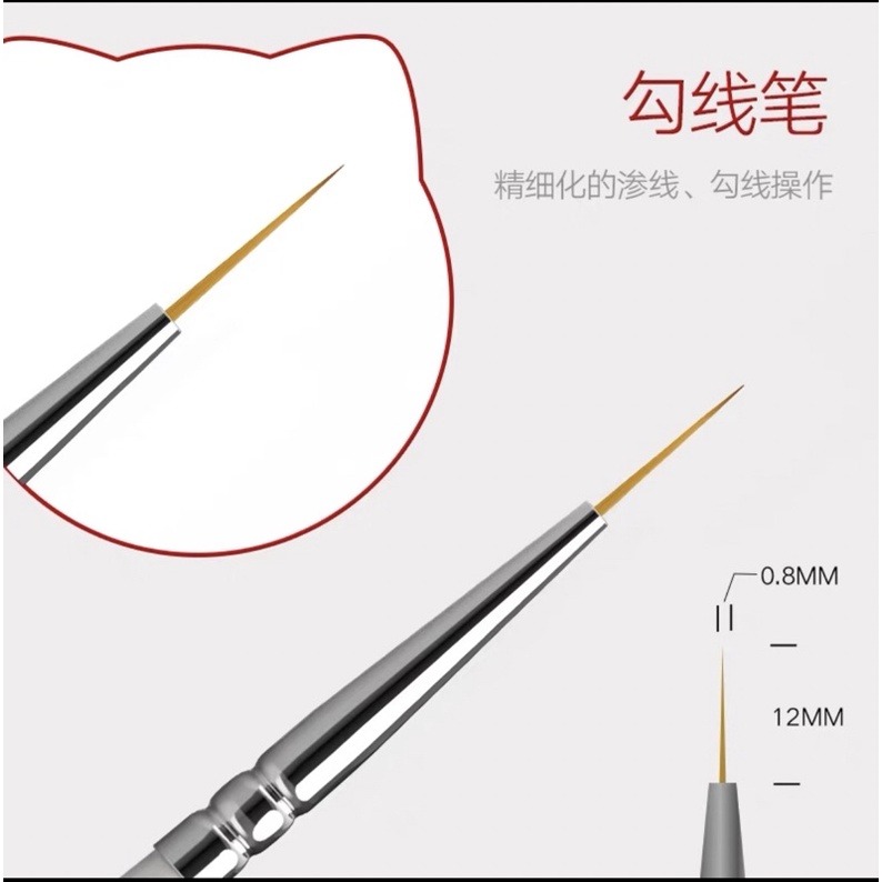 (Pandainn) 喵匠  hobbymio 模型 上色筆 面相筆 筆塗 上色 模型工具-規格圖7