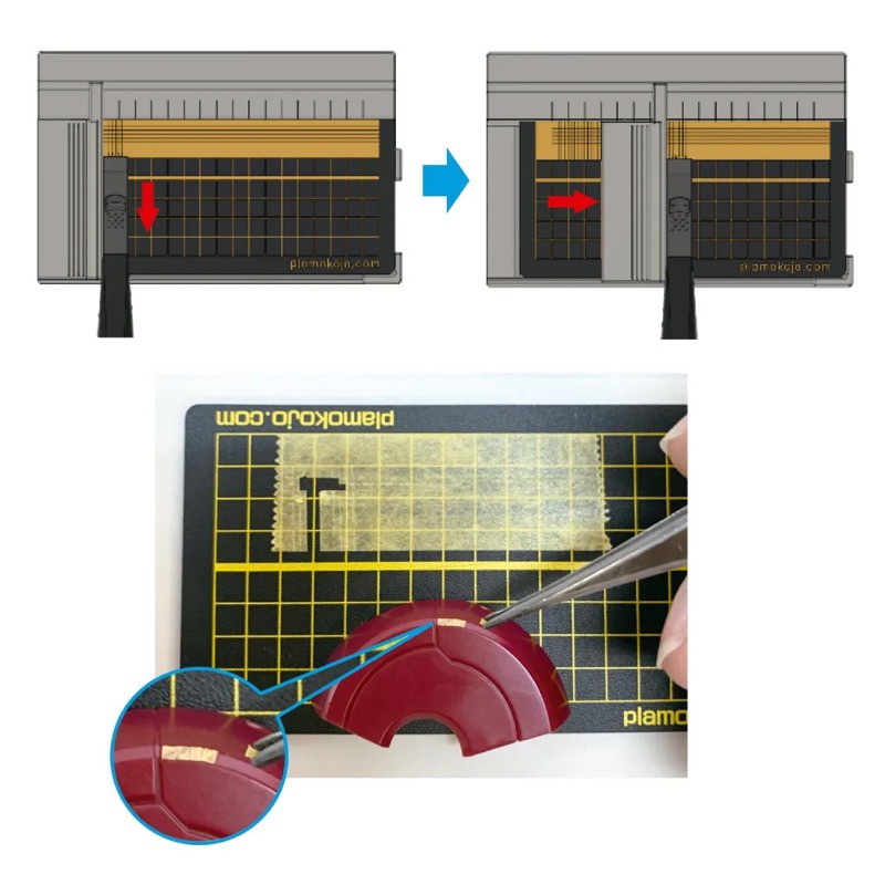 [Pandainn]現貨 日本 向上委員會 Plamokojo 遮蓋膠帶切割台-細節圖5