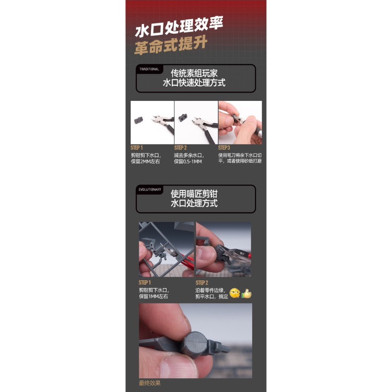 [Pandainn] 喵匠HOBBY MIO 不鏽鋼 單刃斜口鉗 高硬度 HM-109 HM109-細節圖8