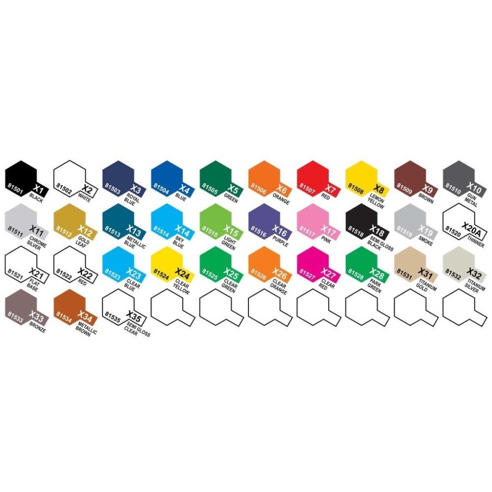 (Pandainn) 田宮 Tamiya 珐瑯漆 X1 - X32 X全系列 田宮模型漆 田宮珐瑯漆 模型漆 X2 X7-細節圖2