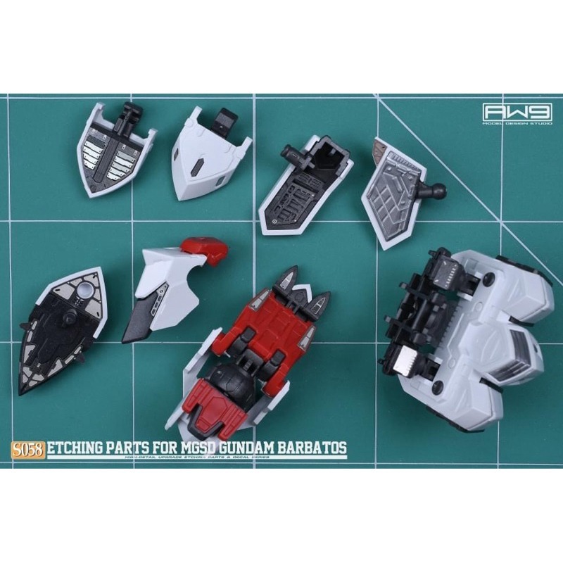 (Pandainn)非模型 鋼魂 AW9 S58 MGSD 獵魔鋼彈 改造蝕刻片 附水貼 模型工具-細節圖6