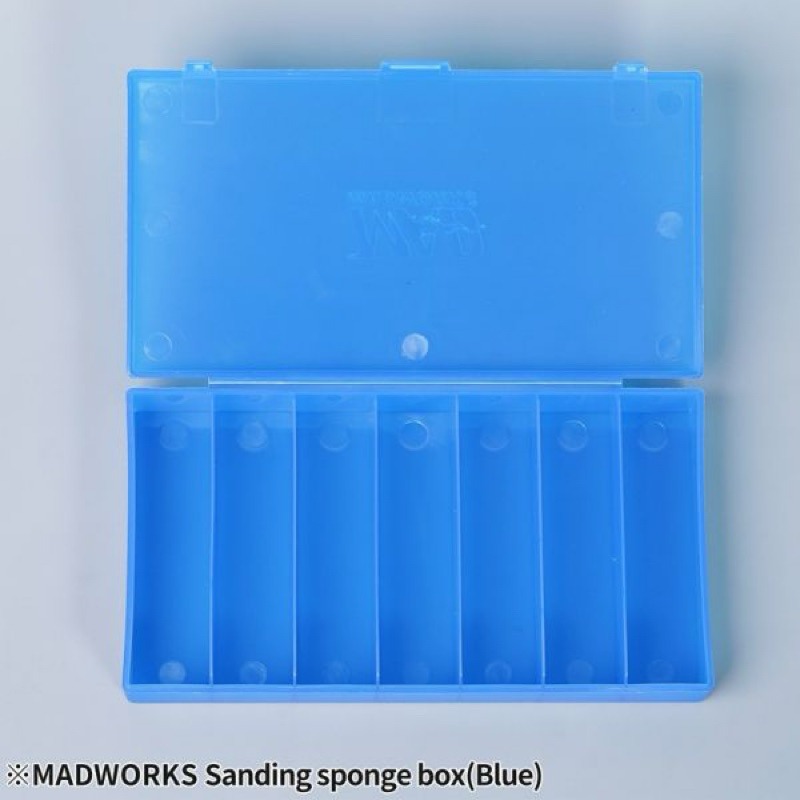 ［Pandainn] 預購2月 MADWORKS SSB-003 砂紙分裝盒 多用途 藍色款  無附砂紙組 MAD-細節圖3
