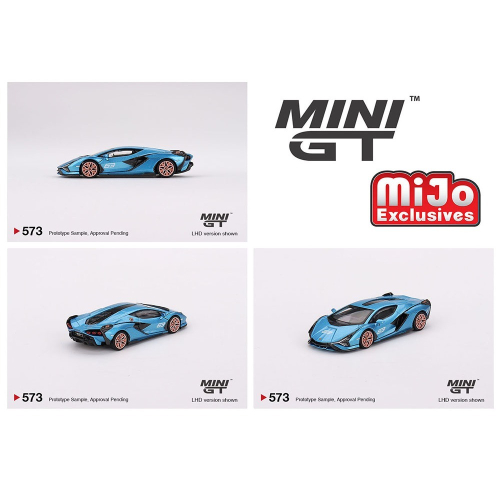 (Pandainn) Mini GT #573 Lamborghini Sián FKP 37 Ble Aegir