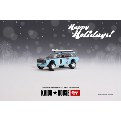 (Pandainn) Mini GT KHMG092 Datsun KAIDO 510 冬季假期版 1/64 模物雜貨店