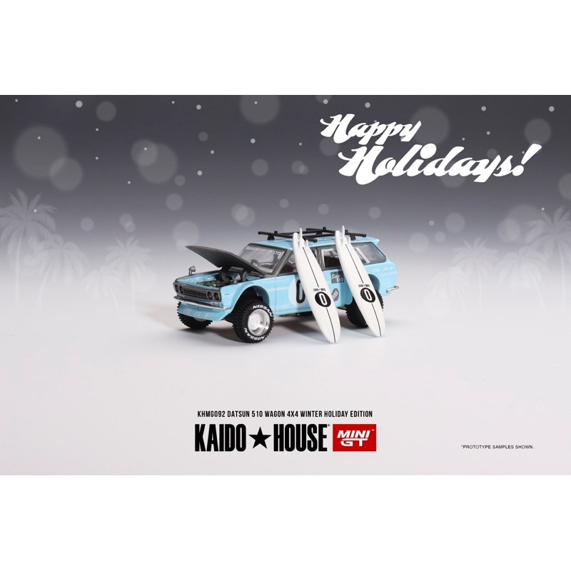 (Pandainn) Mini GT KHMG092 Datsun KAIDO 510 冬季假期版 1/64 模物雜貨店-細節圖2