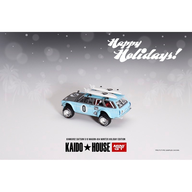 (Pandainn) Mini GT KHMG092 Datsun KAIDO 510 冬季假期版 1/64 模物雜貨店-細節圖3
