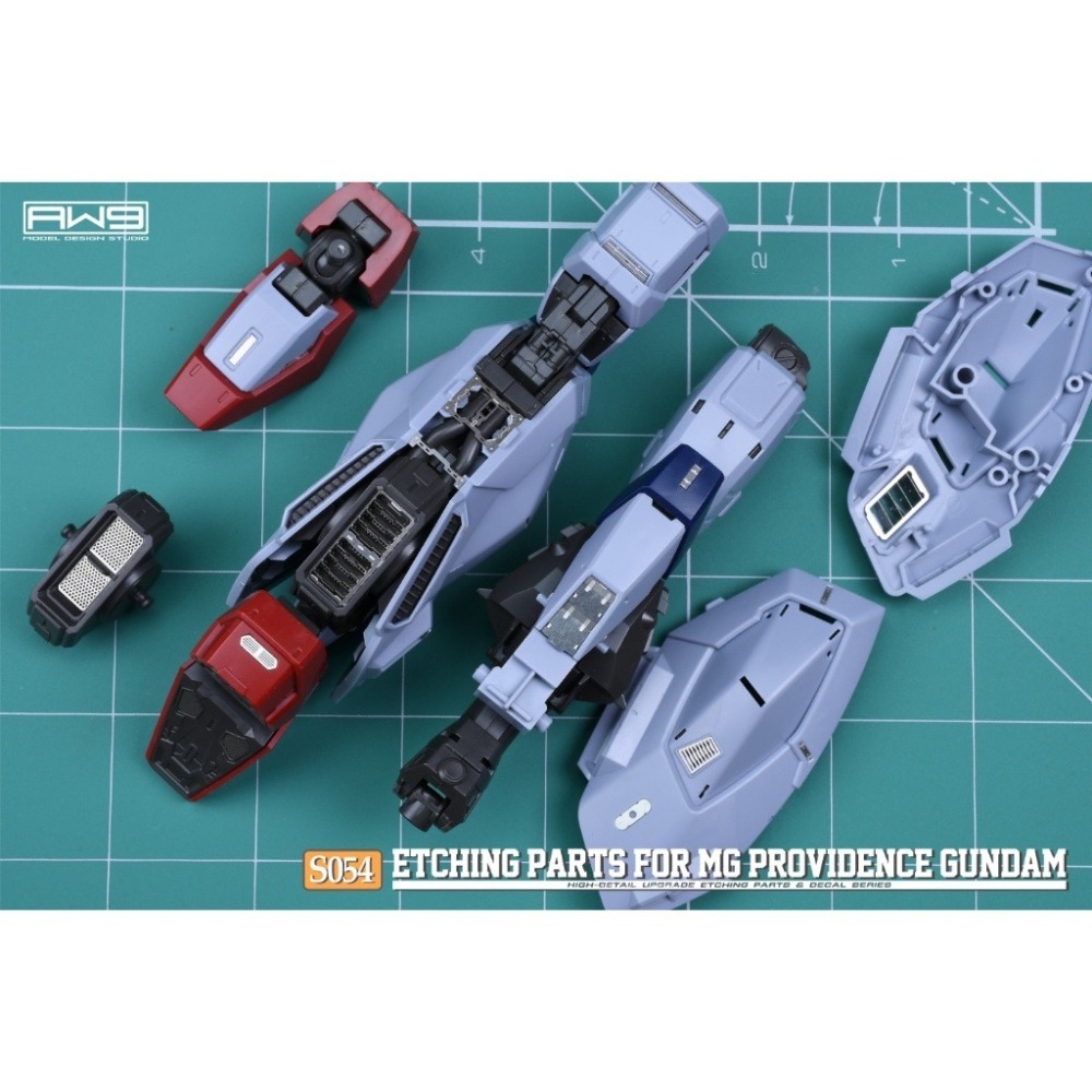 (Pandainn)非模型 鋼魂 AW9 S54 MG 天帝鋼彈專用蝕刻片附水貼 模型工具-細節圖3