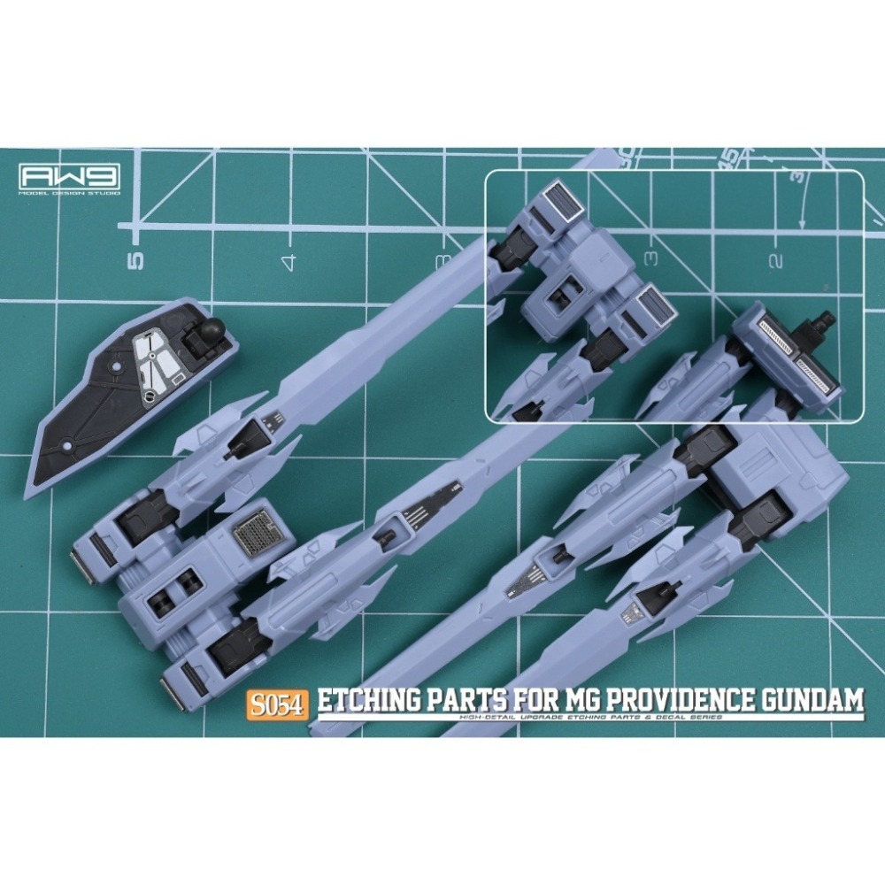 (Pandainn)非模型 鋼魂 AW9 S54 MG 天帝鋼彈專用蝕刻片附水貼 模型工具-細節圖6