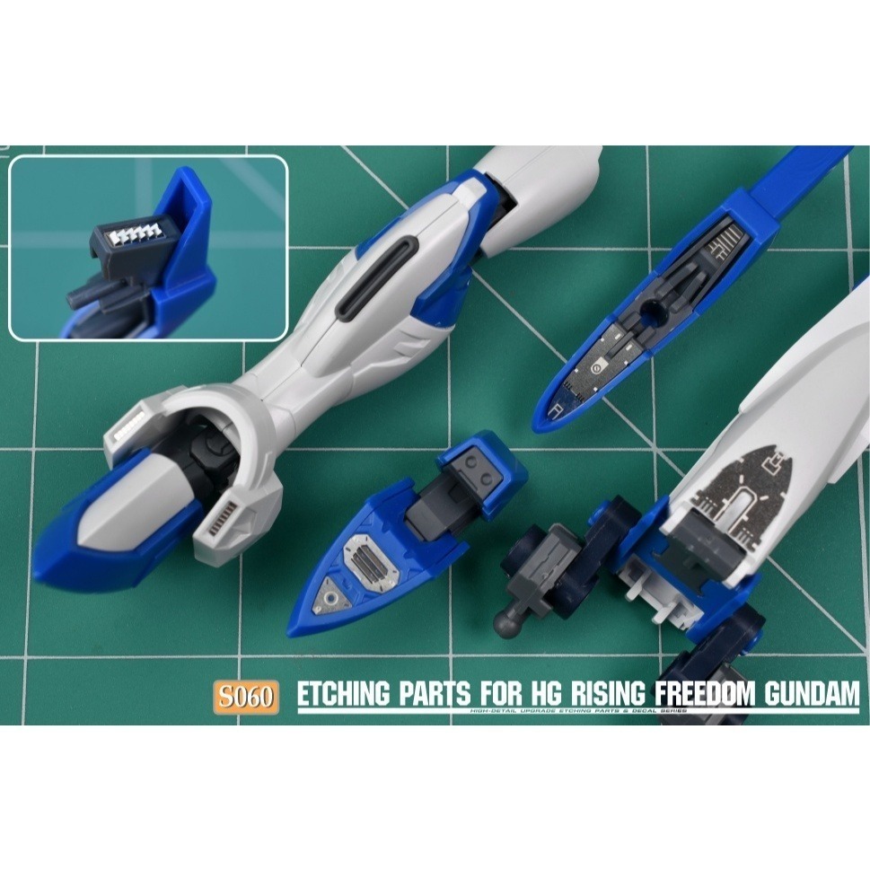 (Pandainn) 非模型 鋼魂 AW9 S60 HG1/144 振揚自由鋼彈 改造蝕刻片附水貼 模型工具-細節圖8