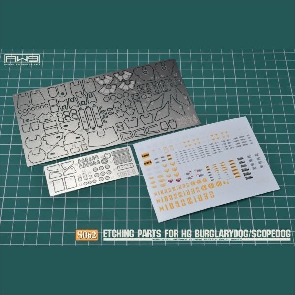 (Pandainn) 非模型 鋼魂 AW9 S62 HG 裝甲騎兵 眼鏡鬥犬/夜盜犬 改造蝕刻片 附水貼 aw9-細節圖2