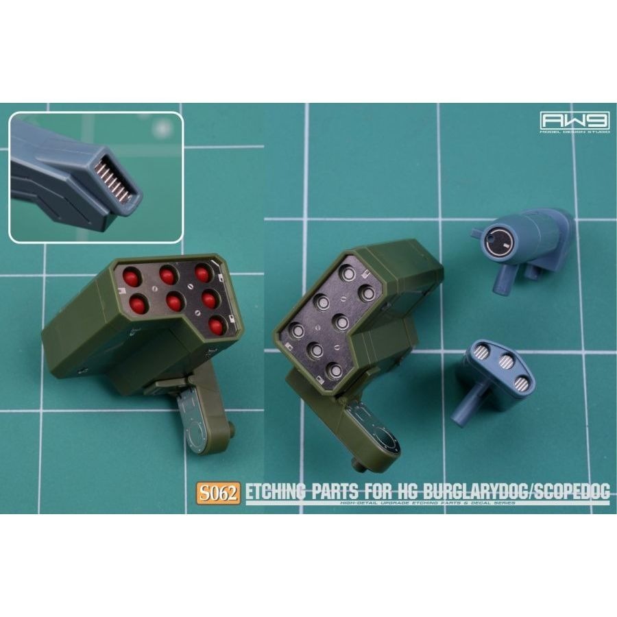 (Pandainn) 非模型 鋼魂 AW9 S62 HG 裝甲騎兵 眼鏡鬥犬/夜盜犬 改造蝕刻片 附水貼 aw9-細節圖8