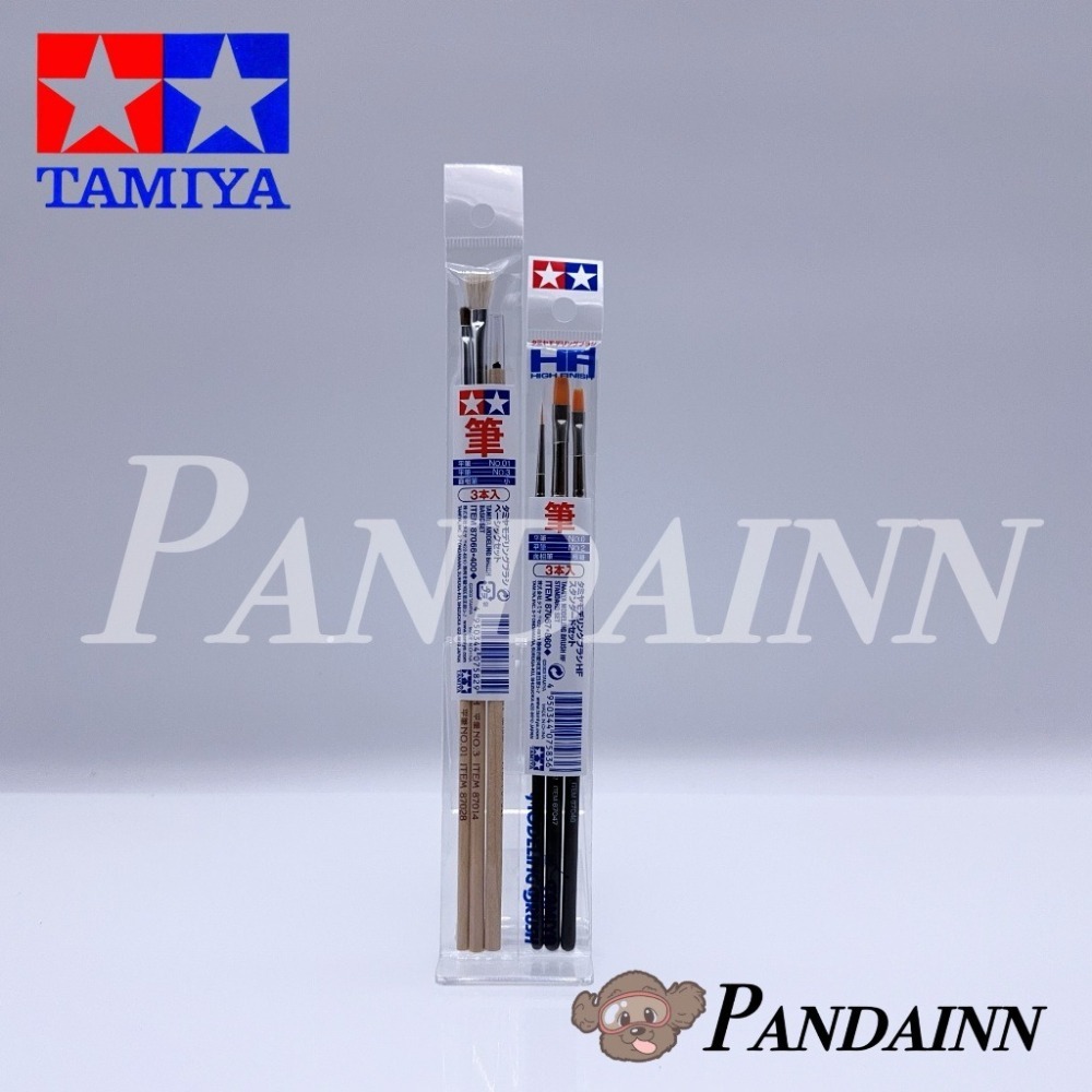 (Pandainn) 田宮 Tamiya 87066 87067 模型畫筆套組 塗裝作業筆刷  上色筆 平筆 面相筆-細節圖5