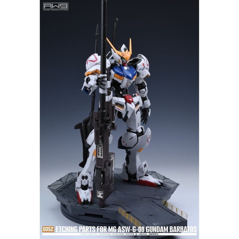 (Pandainn)非模型 鋼魂 AW9 S52 MG獵魔鋼彈 專用蝕刻片改裝套組 附水貼 模型工具-細節圖4