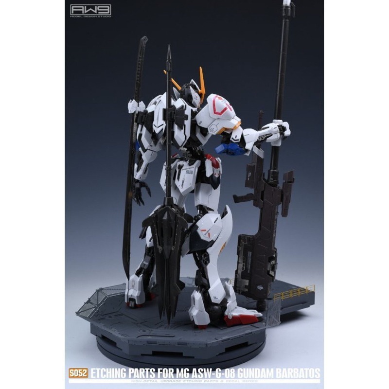 (Pandainn)非模型 鋼魂 AW9 S52 MG獵魔鋼彈 專用蝕刻片改裝套組 附水貼 模型工具-細節圖6