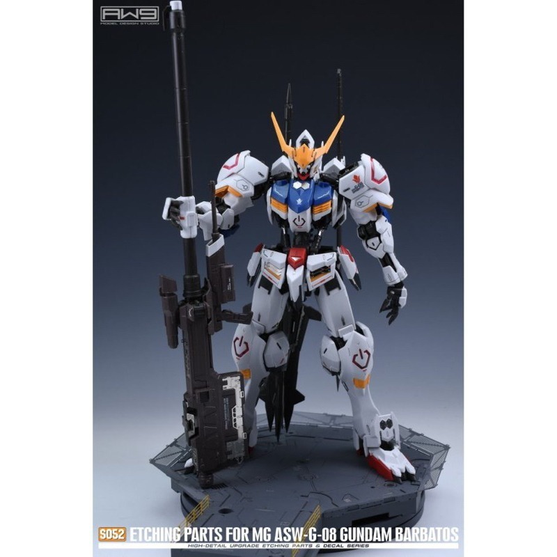 (Pandainn)非模型 鋼魂 AW9 S52 MG獵魔鋼彈 專用蝕刻片改裝套組 附水貼 模型工具-細節圖7