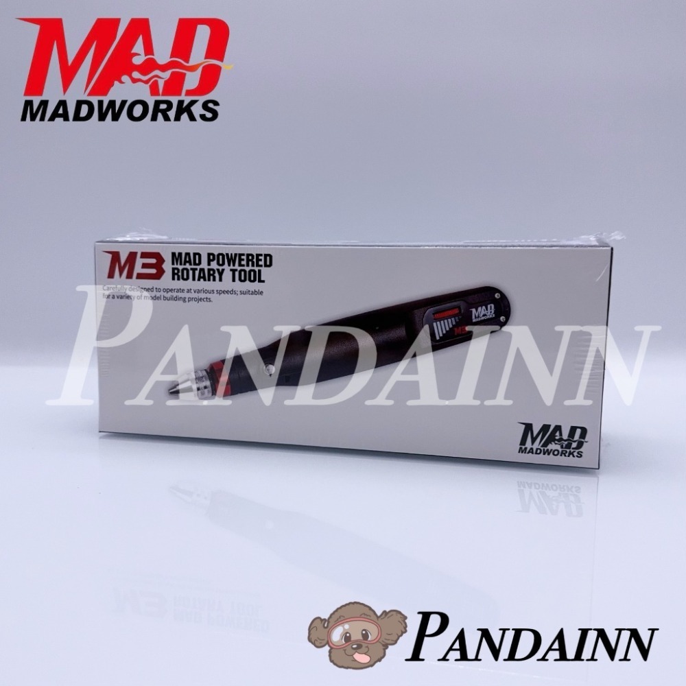 (Pandainn)現貨 Madworks M3旋轉電機 電動刻磨機 鑽孔機 電動工具 不含圖中配件 mad 模型工具-規格圖9