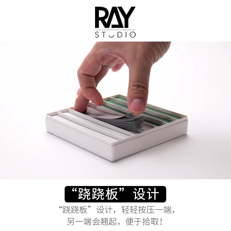 (Pandainn) Ray的模型世界 背膠砂紙收納盒 鋼彈 模型工具 收納盒 Ray-細節圖3