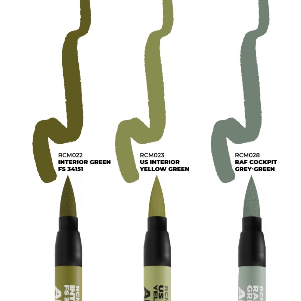 (Pandainn)現貨 AK RCM101 RCM102 RCM103 RCM104 舊化 麥克筆 馬克筆 模型工具-規格圖9