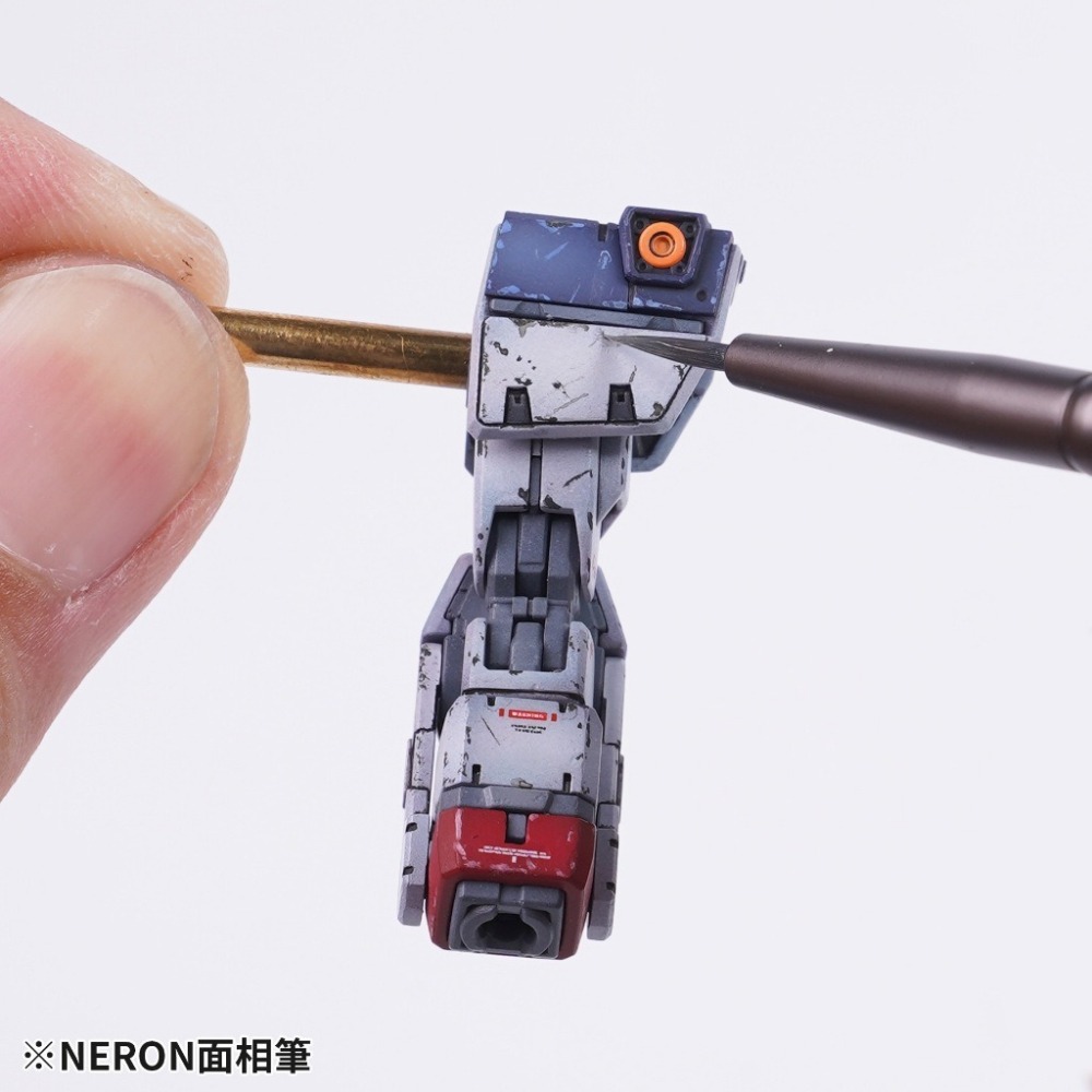 (Pandainn) Madworks NERON 面相筆 平筆 斜平筆 丸平筆 乾刷筆 舊化筆 mad 畫筆 模型工具-細節圖7